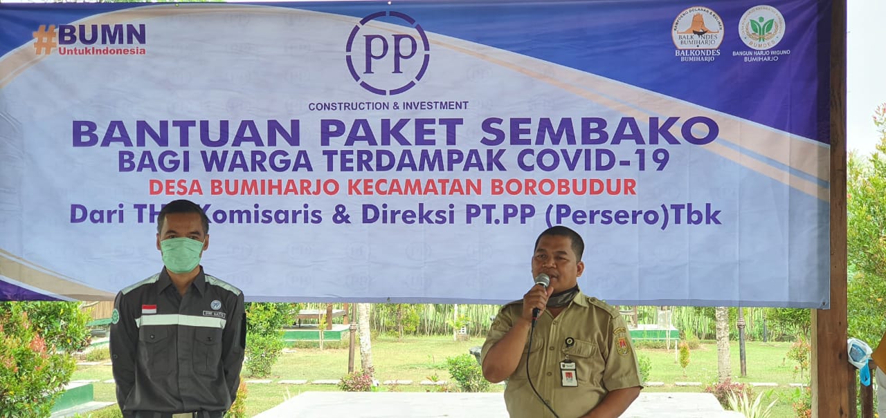 PTPP Provides Food Packages to Residents in Central Java