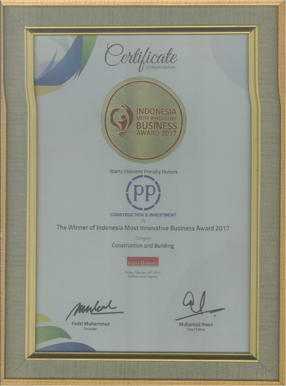 The Winner of Indonesia Most Innovative Business Award 2017