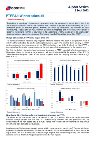 CGS-CIMB, Sales Commentary with Recommendation Buy