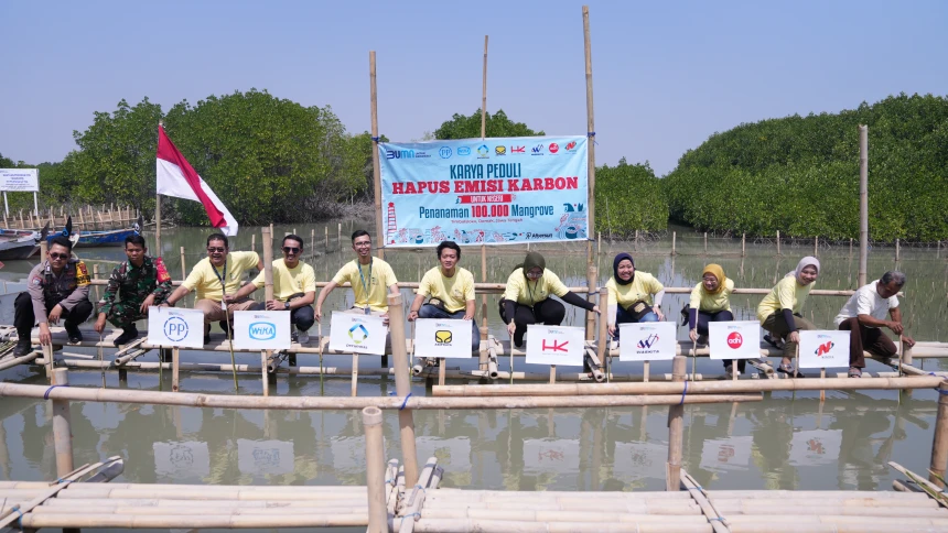 BUMN Collaborative Care Work Program Planting 100,000 Mangroves