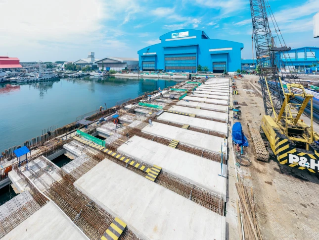 PTPP Wujudkan Kemandirian Industri Pertahanan Lewat Proyek Strategis Dermaga Shiplift Kapal Selam Pertama di Indonesia