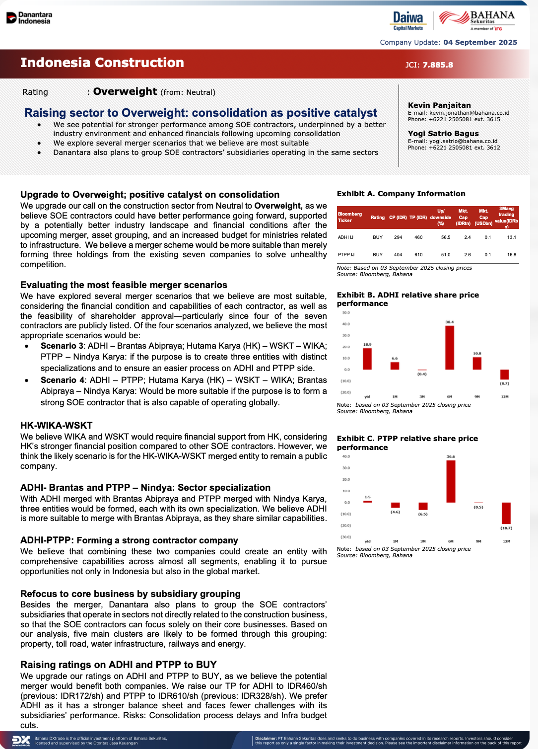 Bahana Sekuritas, Sectoral Report September 2025