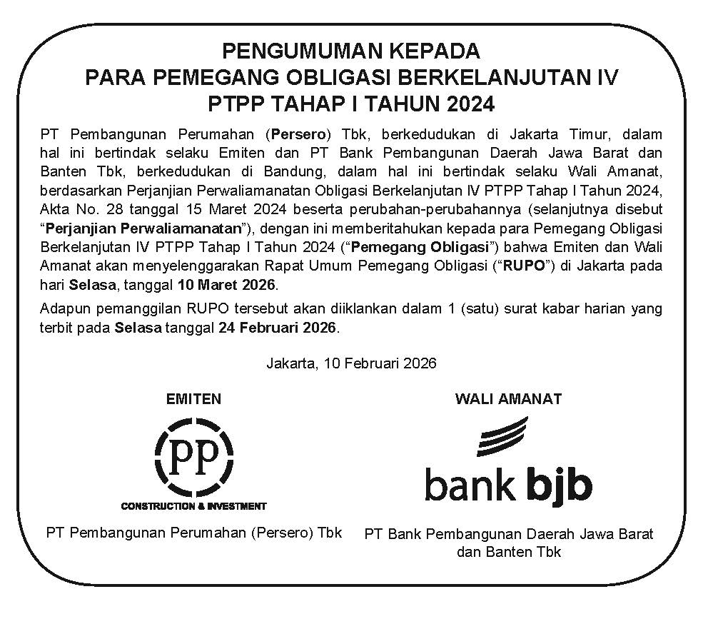 PTPP Shelf-Registered Bond IV Phase I 2024