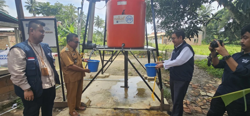 Penuhi Kebutuhan Air Bersih, PT PP Bangun Fasilitas Sumur Bor untuk Warga Ogan Ilir