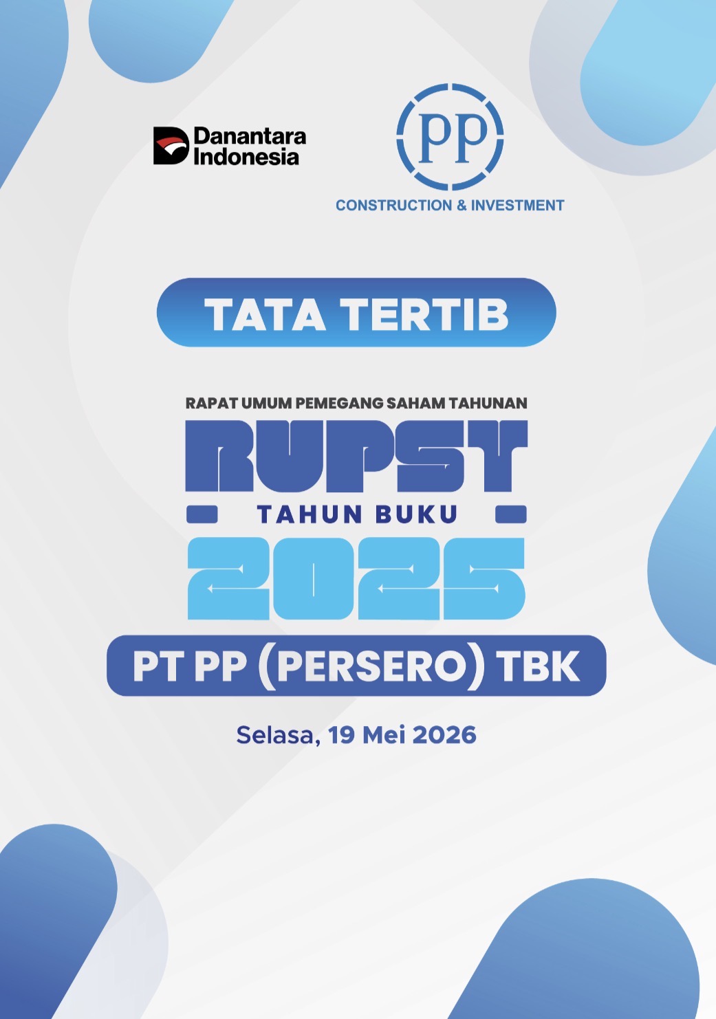 Tata Tertib Rapat Umum Pemegang Saham Tahun Buku 2025 PT PP (Persero) Tbk