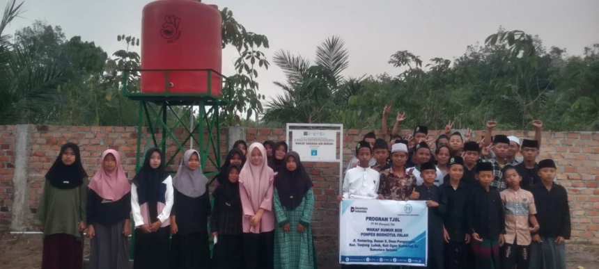 Bantuan Sumur Bor untuk Ponpes Raudhatul Falah, Ogan Komering Ilir Sumatera Selatan